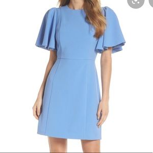 Eliza J Flutter Sleeve Sheath Dress